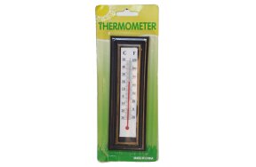 PLASTIC THERMOMETER BROWN